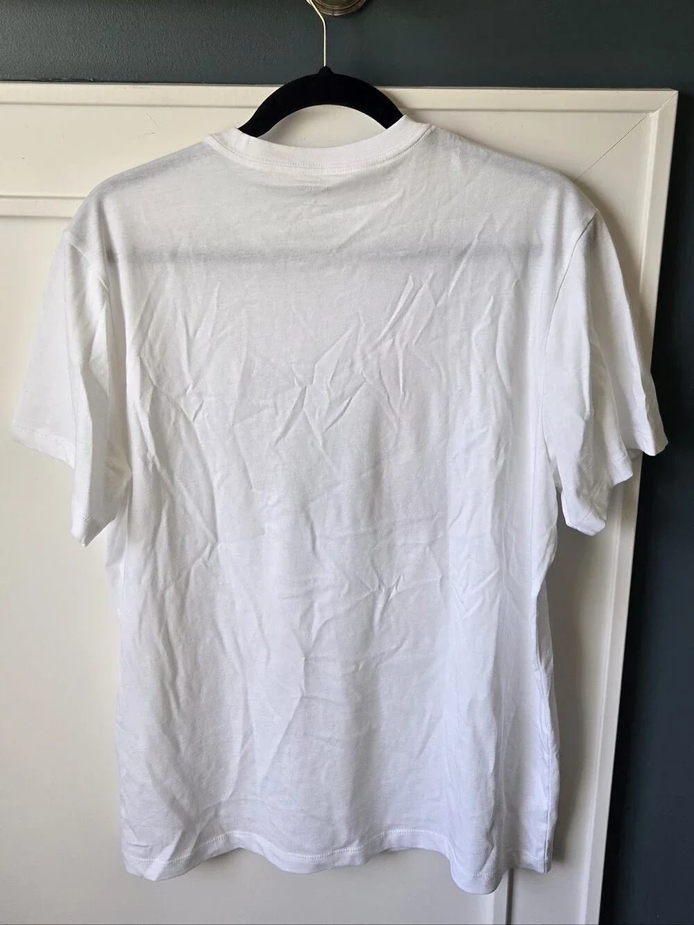J. Crew White Tee with Fishing Dogs Graphic